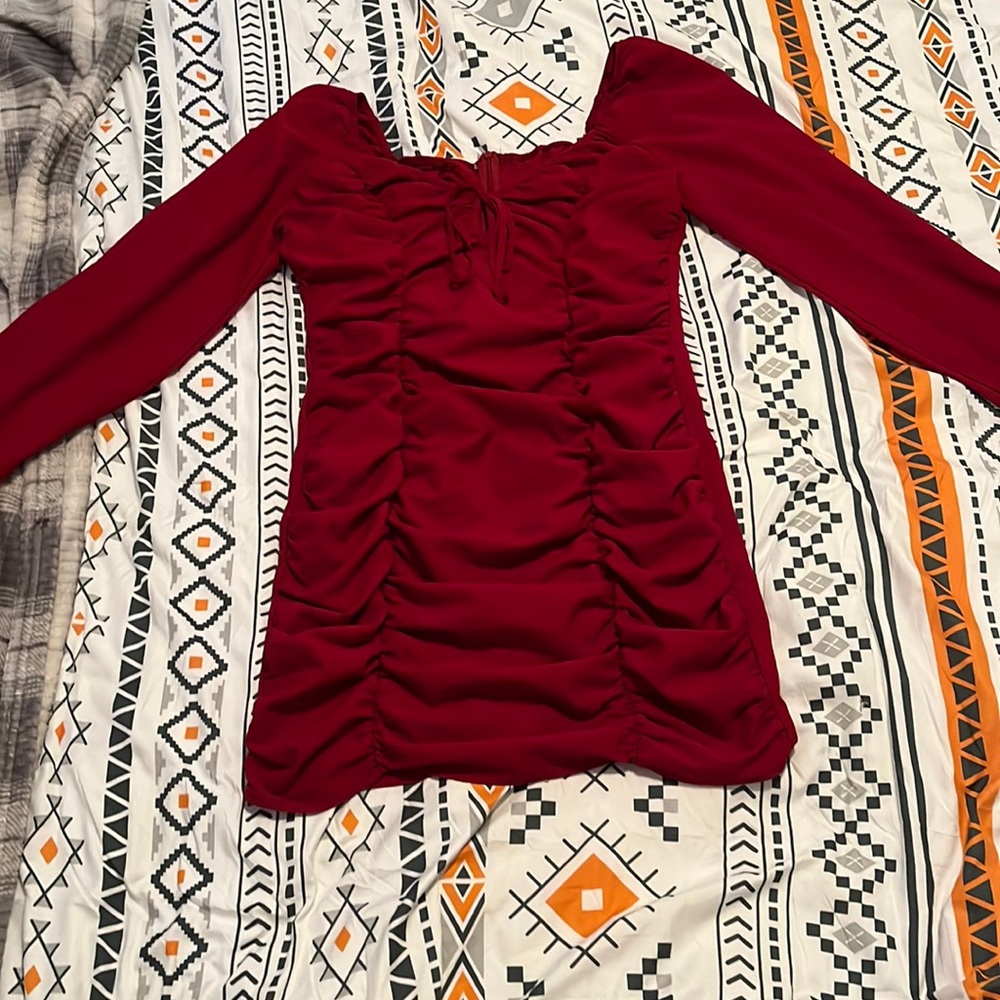 red dress